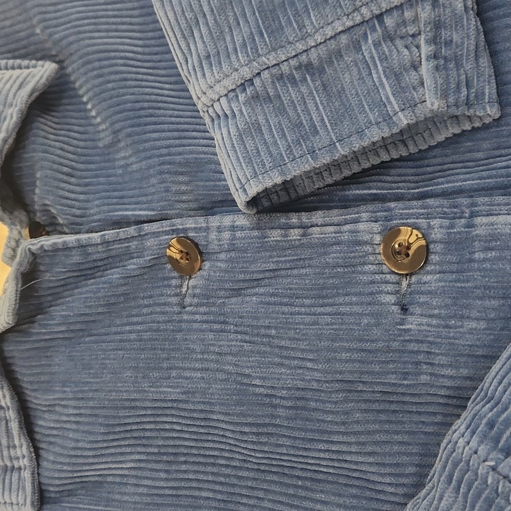 Blair Blue Corduroy Teddy Jacket. Vintage 90's. Size L - Picture 4 of 8